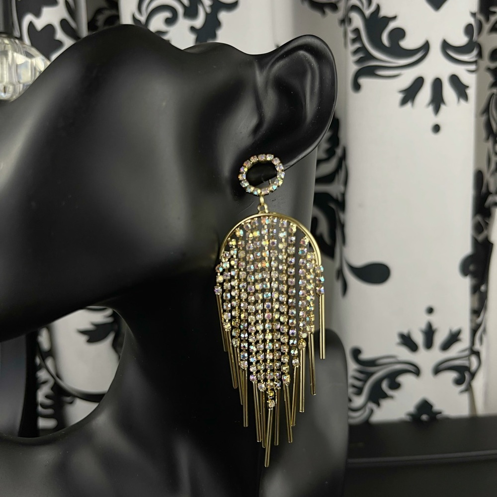 Diamond Tassel Earrings